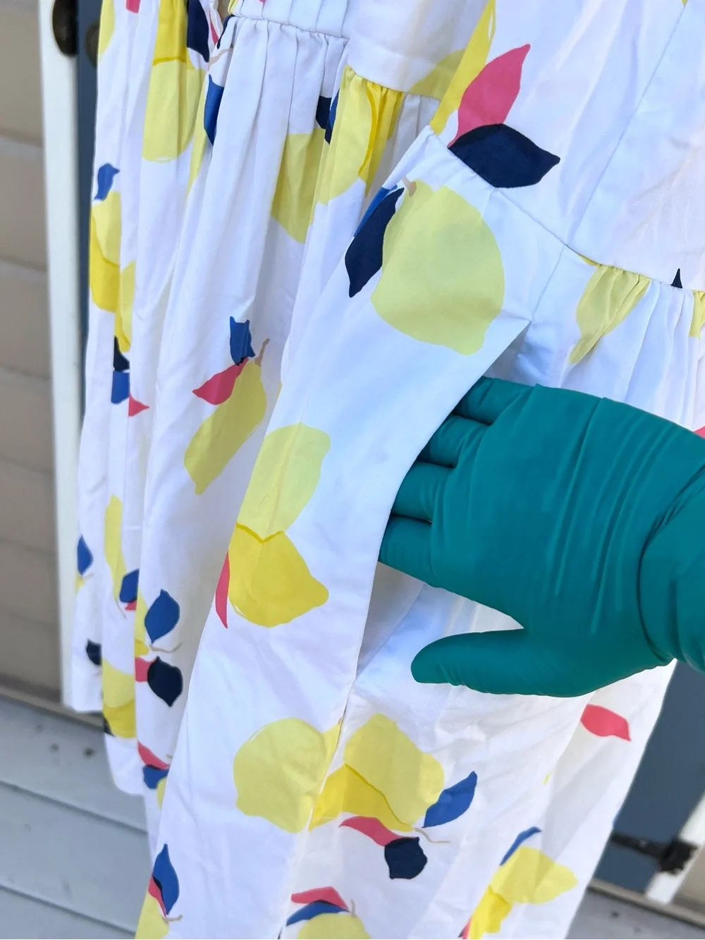 Kate Spade Lemon Zest Sleeveless Shirtdress Shirt Style Dress Women’s Size LARGE